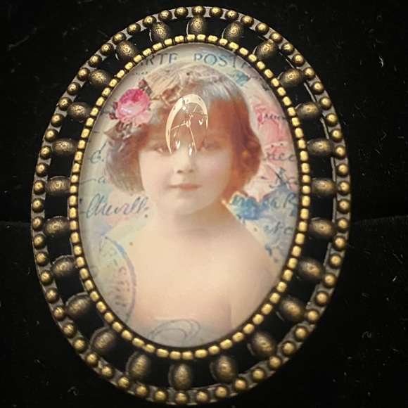 brass tone adjustable shabby victorian Alice rings U PICK - Picture 11 of 17